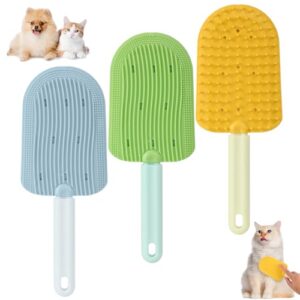 3PCS Cat Tongue Comb, 2024 New Cat Grooming Brush, Cats Shedding Brush…