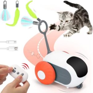 Turbo Tail Cat Toy 2.0, Cat Enrichment Toys for Indoor Cats, Remote Co…