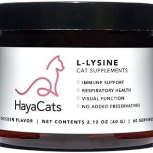 Lysine Cat Supplements Immunity Booster Powder for Respiratory Support…