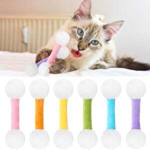 CiyvoLyeen Swabs Catnip Toys Set of 6 Soft Plush Cat Kicker Toys Inter…