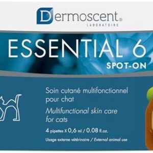 Essential 6 spot-on for Cats – Skin Care for Dandruff Dry or Oily Skin…