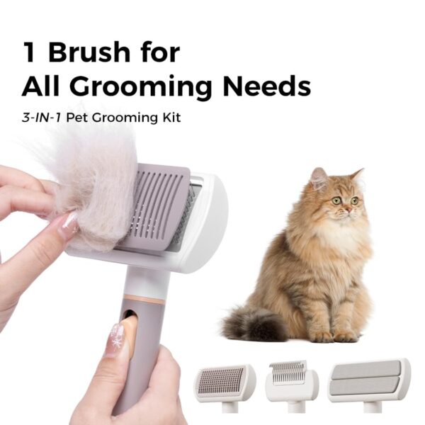 3 in 1 Long Hair Pet Grooming Kit, Long Hair Cat Brush, Pin Brush for ... - Image 9