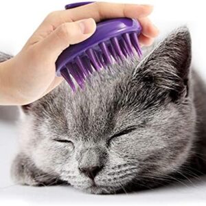 Cat Brush with Soft Rubber Pins, Washable Silicone Pet Brushes for Ind…