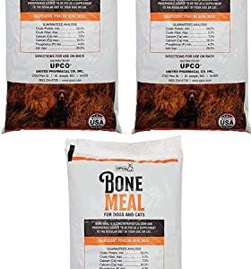 Bone Meal Powder for Dogs and Cats 3 Pack Total 3 Pounds from Upco Mad…