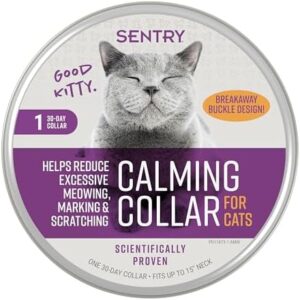 SENTRY PET Care Sentry Calming Collar for Cats, Long-Lasting Pheromone…