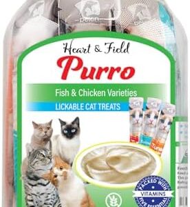 Heart & Field – Purro Squeezable, Lickable Cat Treats, 52 Count Variet…