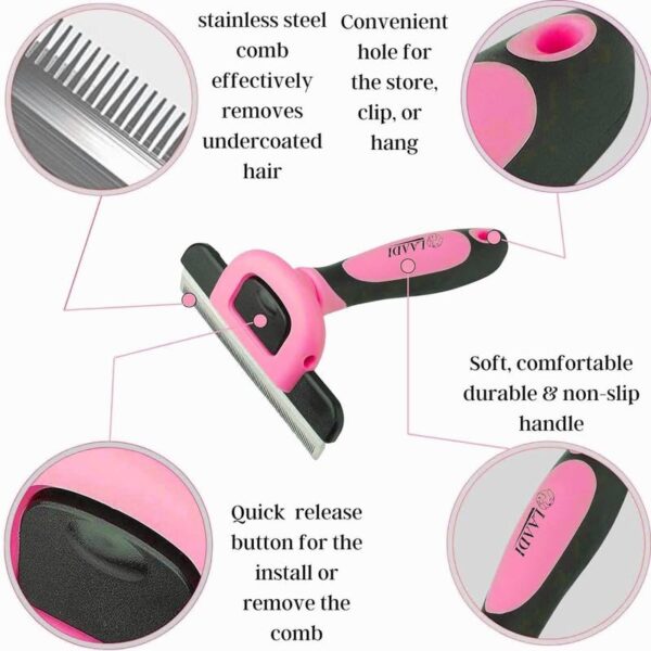 Laadi Deshedding Tool - Reduces Shedding by Up to 95% for Pets' Groomi... - Image 4