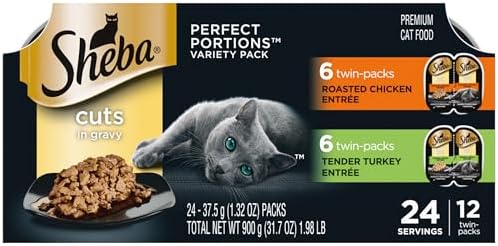 Sheba Perfect Portions Wet Cat Food Cuts in Gravy Variety Pack, Roaste… Sheba Perfect Portions Wet Cat Food Cuts in Gravy Variety Pack, Roaste…