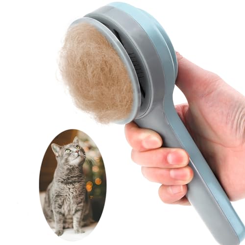 itPlus Pet Grooming Self-Cleaning Hair Brush for Dogs & Cats, Indoor C… itPlus Pet Grooming Self-Cleaning Hair Brush for Dogs & Cats, Indoor C…