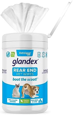 Vetnique Labs Glandex Dog Wipes for Pets Cleansing & Deodorizing Anal … Vetnique Labs Glandex Dog Wipes for Pets Cleansing & Deodorizing Anal …