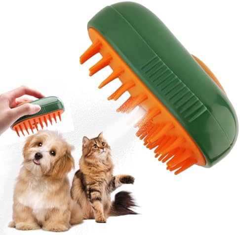 Cat Steam Brush,3 in 1 Silicone Massage Grooming Brushs,Removing Tangl… Cat Steam Brush,3 in 1 Silicone Massage Grooming Brushs,Removing Tangl…