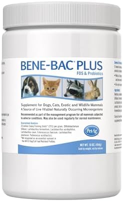 PetAg Bene-Bac Plus – 1 lb Powder – FOS & Probiotics for Dogs, Cats, E… PetAg Bene-Bac Plus – 1 lb Powder – FOS & Probiotics for Dogs, Cats, E…